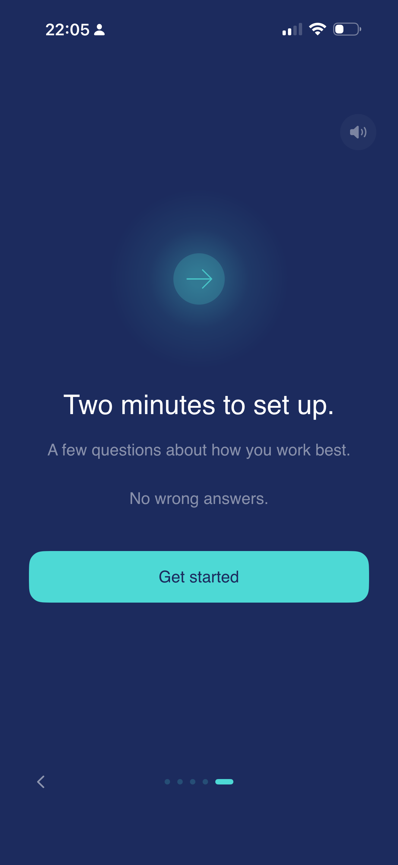 Two minutes to set up